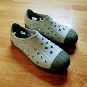 Crocs Gray Water Sandals Junior 3